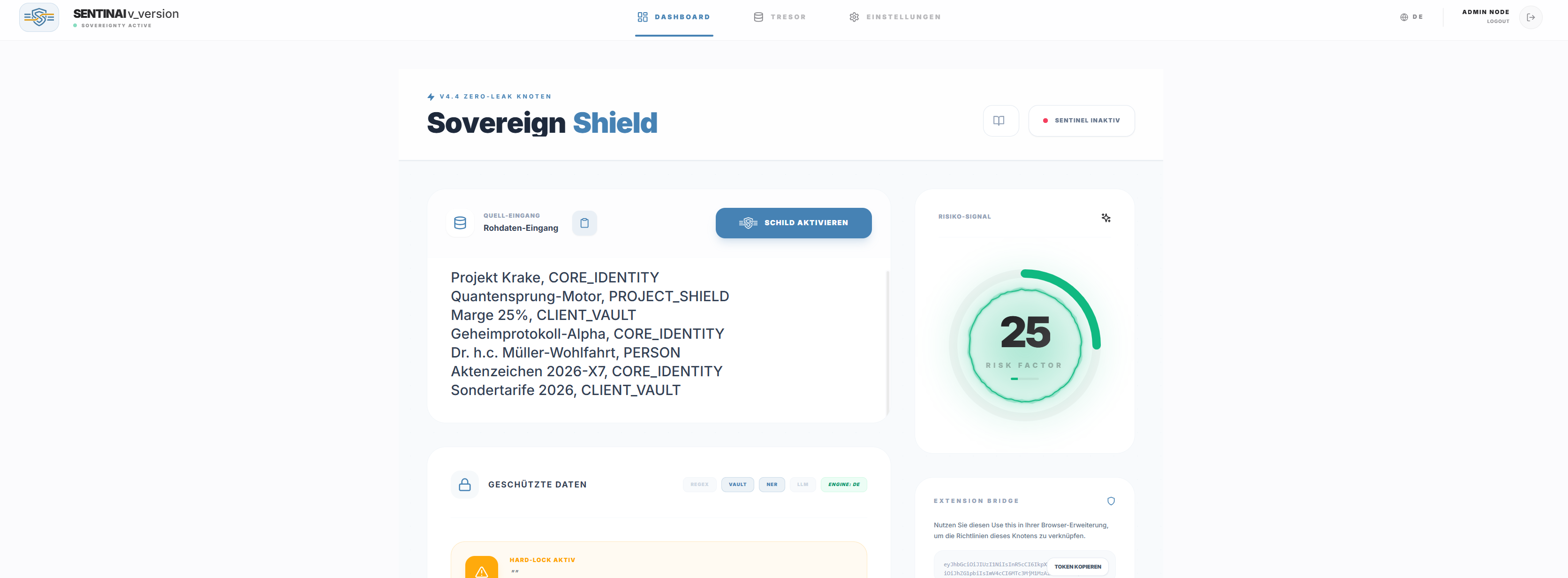 Sentinai Dashboard